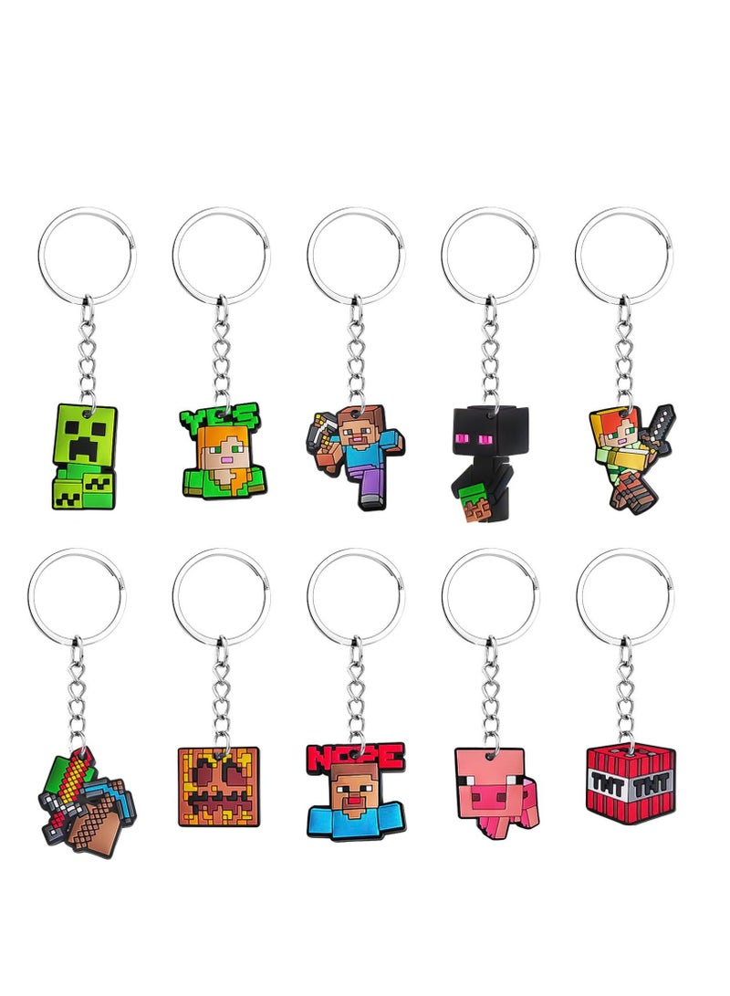 general Minecraft Keychain, Minecraft Backpack, Pencil Case, DIY Accessories, Accessories, PVC Soft Rubber Decoration Key Chain - Image 1