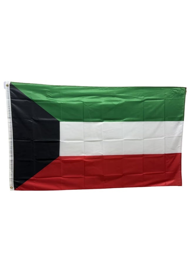 عاصفة Stormflag أعلام الكويت 90x150cm (3x5ft) البوليستر بونجي 90g مع النحاس Grommets - Image 1