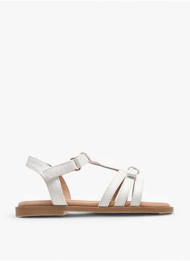 فلورا بيلا من شو إكسبرس Bow Accent Sandals with Hook and Loop Closure