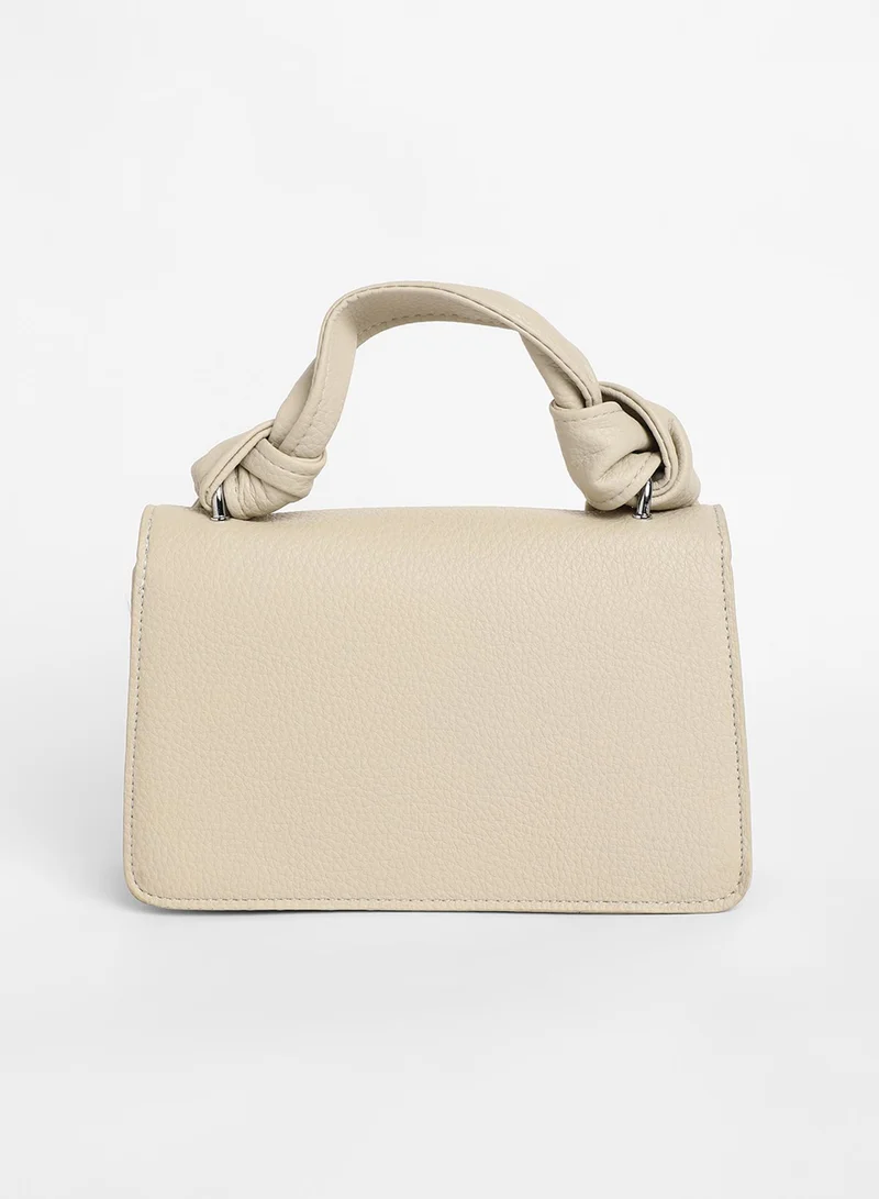 صوص هاوت The Monogram Sash Hand Bag - Bone White