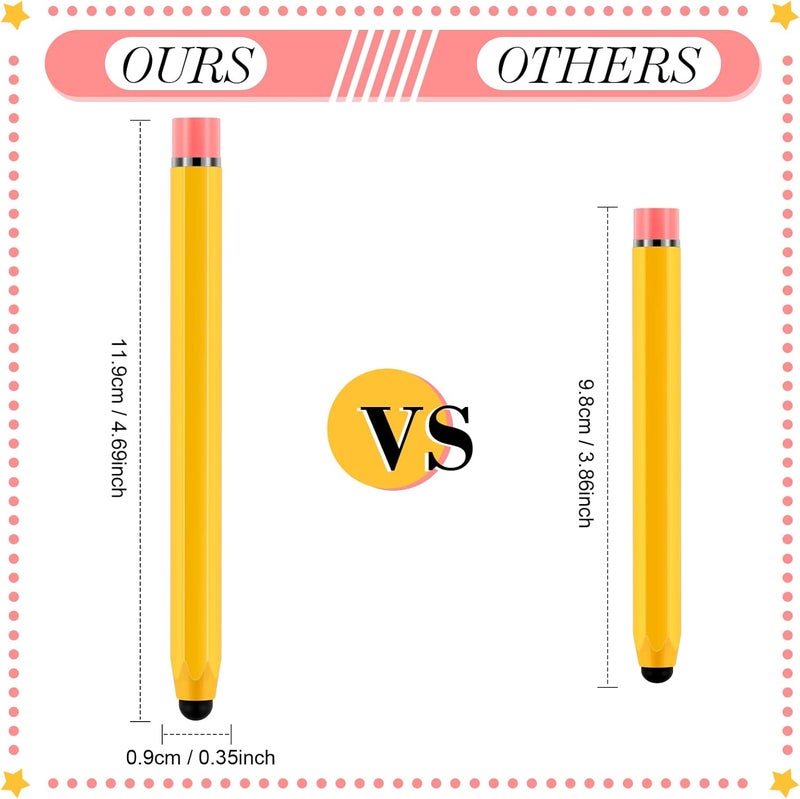 LEIFIDE 24 Pcs Stylus Pens for Kids, Hexagon Shaped Stylus Pencil Kids Stylus for Touch Screen Devices, Compatible with iPhone Android Edition Tablet Universal Devices - Image 2