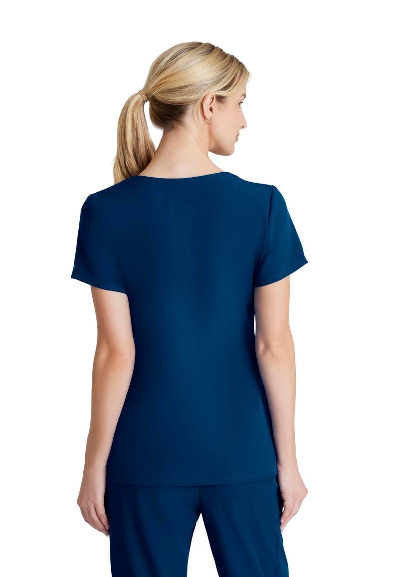 Barco قميص سكراب V-Neck للنساء من باركو سكيشرز فيتاليتي - أزرق داكن، XL - Image 2
