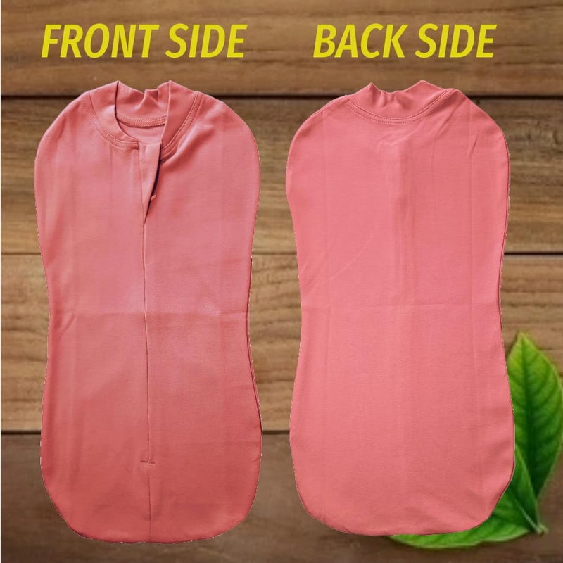 MammaChamp Zipper Swaddle Sleeping SackBlanketsPodWrapBag New Born Baby for 03 Months Pack of 1 Brown - Image 3