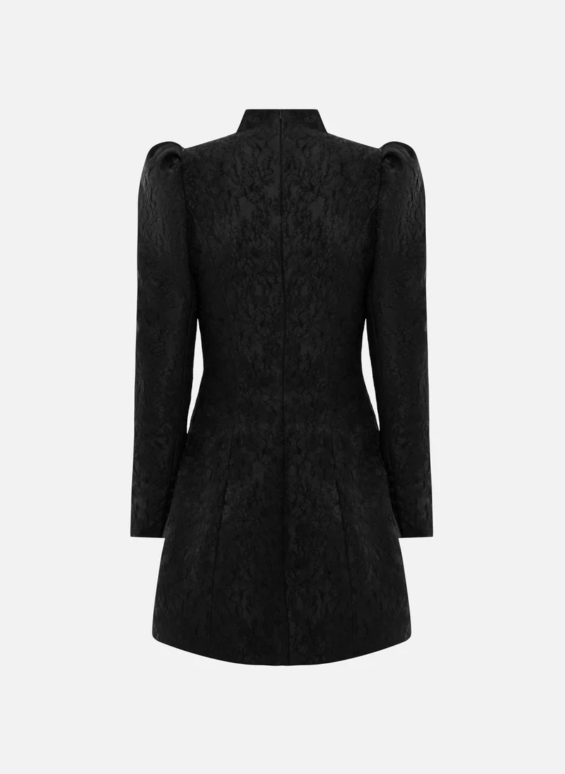 Lichi  Fitted jacquard mini dress with accentuated shoulders for Women | Best Price UAE
