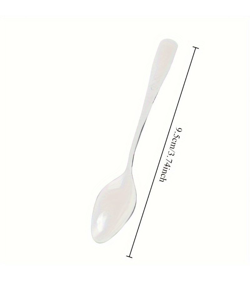 45pcs Transparent Mini 9.5 Dessert Spoons For Mousse Cake Ice Cream Party And Baking Supply - Image 3