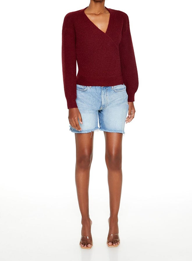 FOREVER 21 Drop-Sleeve Wrap Sweater - Image 2