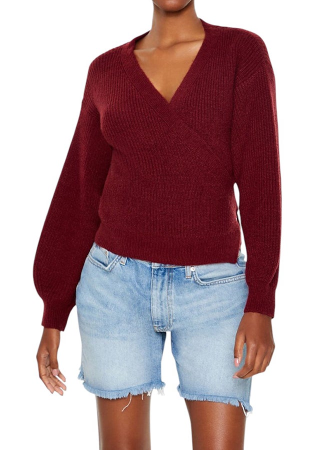 FOREVER 21 Drop-Sleeve Wrap Sweater - Image 1