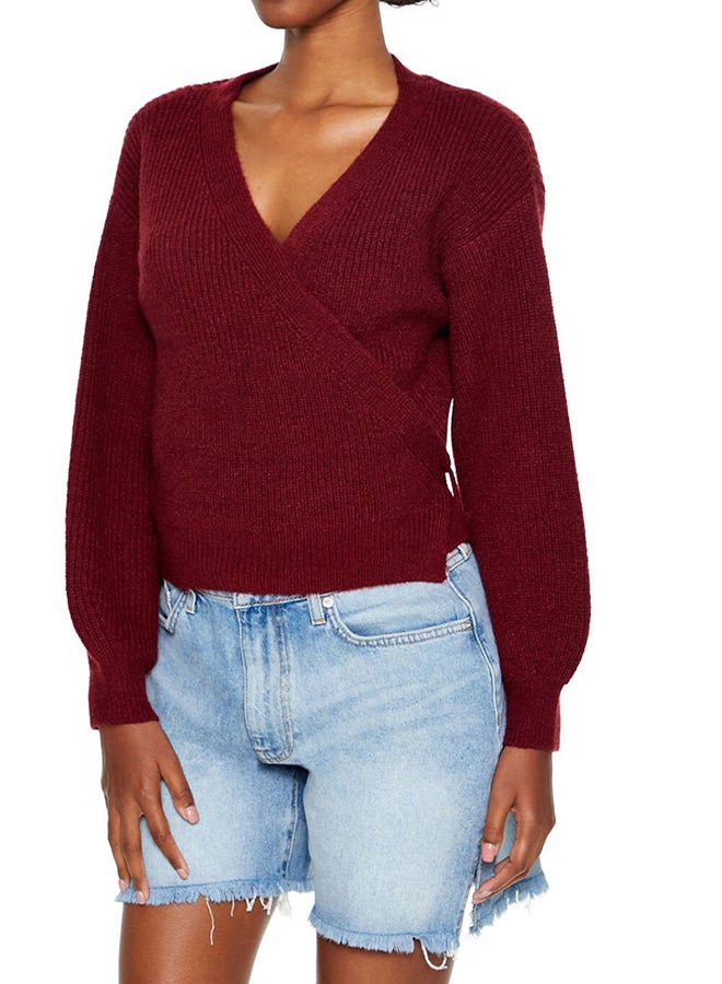 FOREVER 21 Drop-Sleeve Wrap Sweater - Image 4
