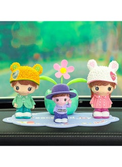 Radar Cute Resin Doll Family Photo Car Ornament 
