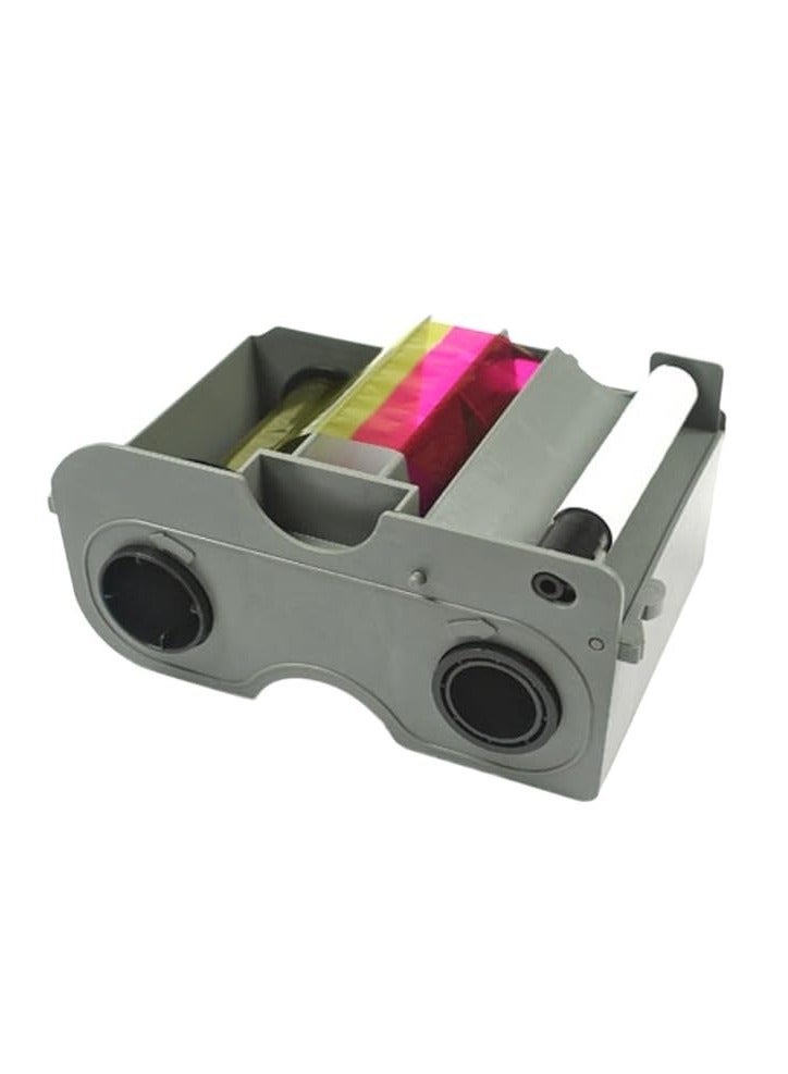 Fargo 45100 YMCKO Ribbon for DTC4000 – 250 Prints with Cleaning Roller - Image 2