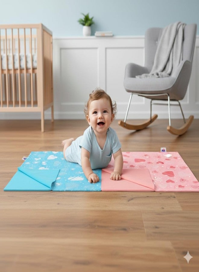 SuperBottoms Diaper Changing Mat for Baby - Waterproof & Washable Bed Protector | Super Absorbent, Lightweight, Breathable InstaDry Mat (50cm x 70cm) - (Small) - Image 1