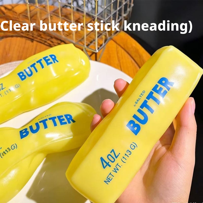 Moldable Butter Stick Squishy Toy with Vaseline Filling, Stress Relief Toy - Image 2