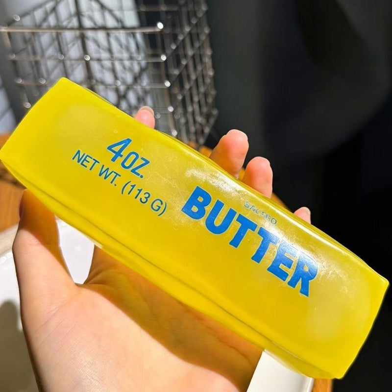 Moldable Butter Stick Squishy Toy with Vaseline Filling, Stress Relief Toy - Image 1