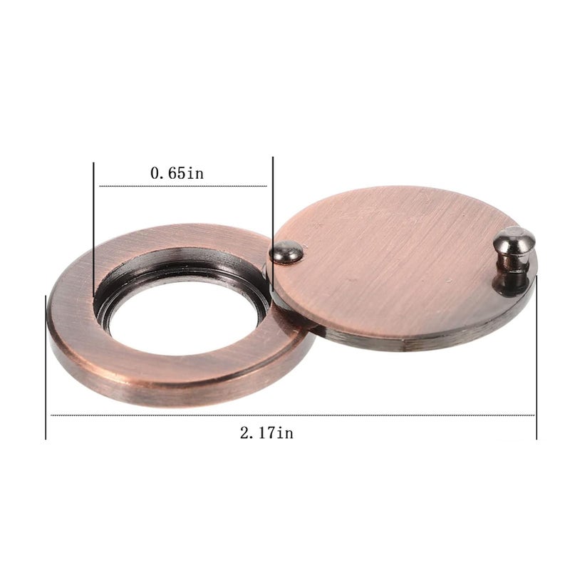 Fanshuge Peephole Cover, Peep Hole Covers for Door - Home Security Privacy Protection with Self-Adhesive Installation Tools(Matt Black) - Image 5