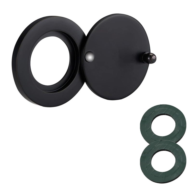 Fanshuge Peephole Cover, Peep Hole Covers for Door - Home Security Privacy Protection with Self-Adhesive Installation Tools(Matt Black) - Image 1