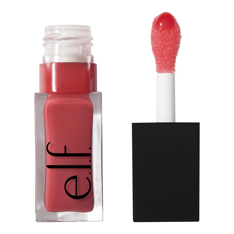 elf e.l.f. Glow Reviver Lip Oil, Nourishing Tinted Lip Oil For A High-shine Finish, Infused With Jojoba Oil, Vegan & Cruelty-free, Rose Envy - Image 1