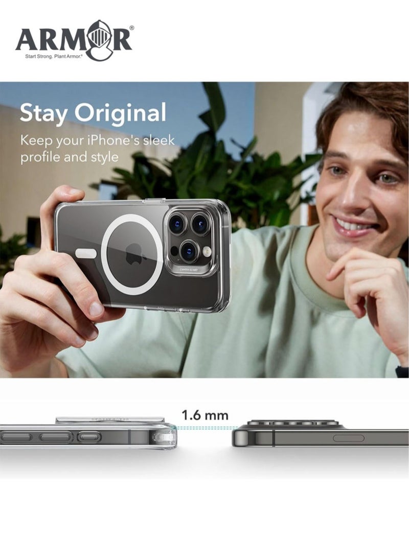 ARMOR Protection cover for iPhone 15 Pro , supports MagSafe, anti-yellowing and anti-scratch.  - Image 3