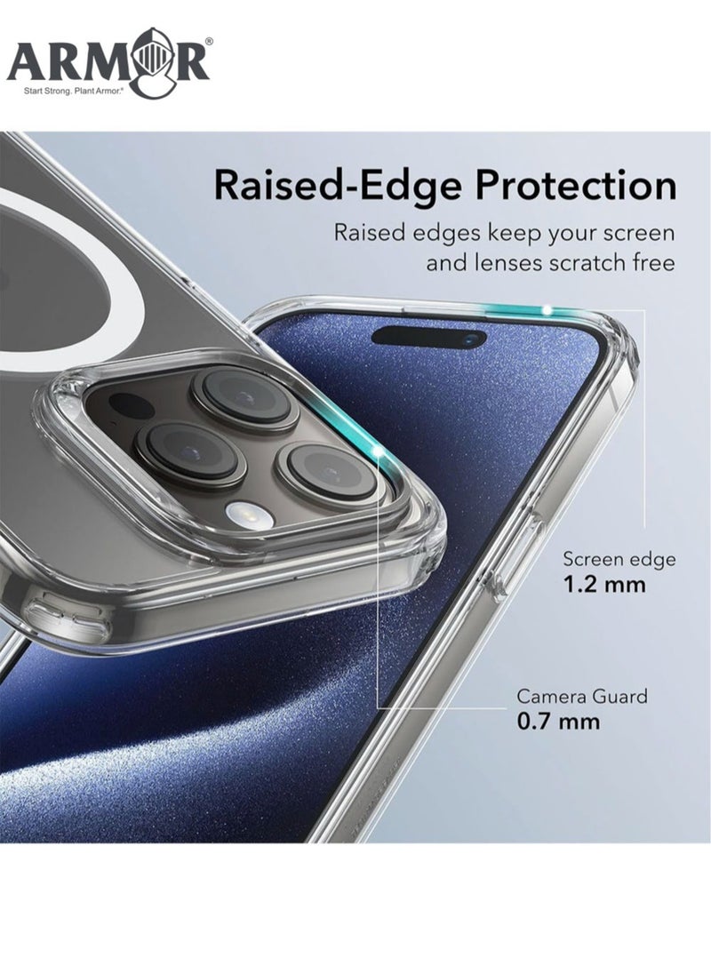 ARMOR Protection cover for iPhone 15 Pro , supports MagSafe, anti-yellowing and anti-scratch.  - Image 5