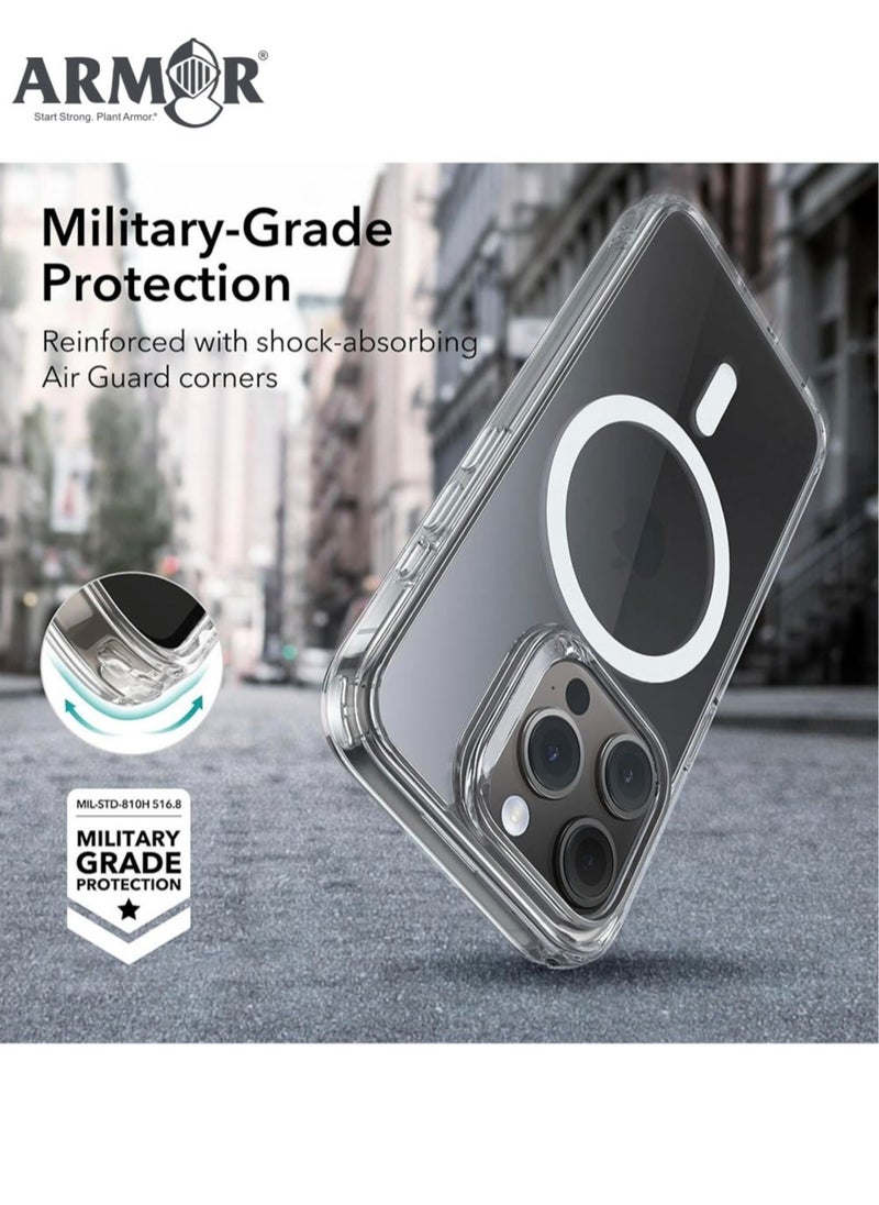 ARMOR Protection cover for iPhone 15 Pro , supports MagSafe, anti-yellowing and anti-scratch.  - Image 2