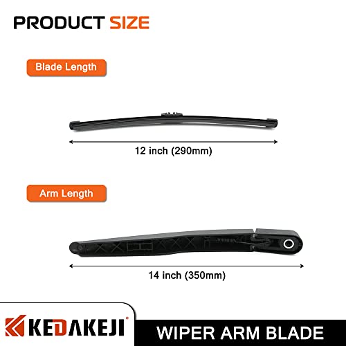 KEDAKEJI Rear Windshield Wiper Arm Compatible with Ford Escape 2013-2018 Vehicles, Back Windshield Wiper Set Replacement OEM BB5Z17526-C - Image 5