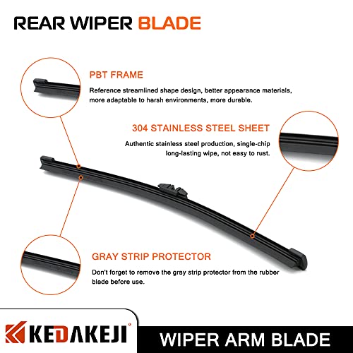 KEDAKEJI Rear Windshield Wiper Arm Compatible with Ford Escape 2013-2018 Vehicles, Back Windshield Wiper Set Replacement OEM BB5Z17526-C - Image 4