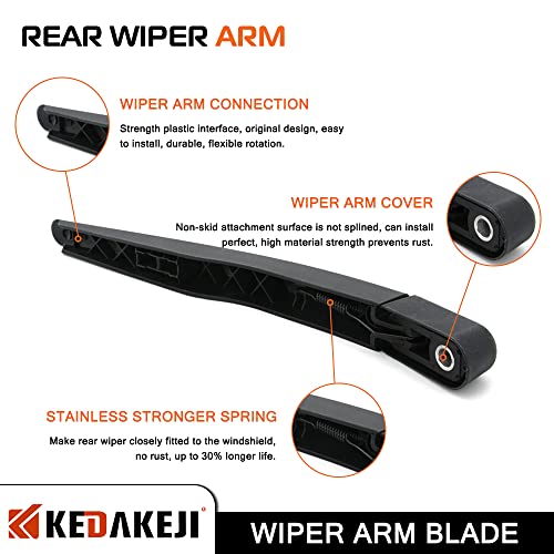 KEDAKEJI Rear Windshield Wiper Arm Compatible with Ford Escape 2013-2018 Vehicles, Back Windshield Wiper Set Replacement OEM BB5Z17526-C - Image 3