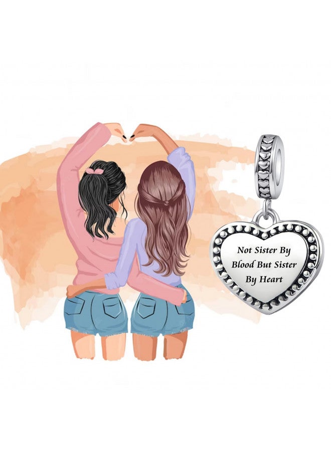 Chili Jewelry سحر مجوهرات تشيلي ليس أختًا بالدم ولكن أختًا بالقلب لأفضل صديقة BFF صداقة متوافقة مع سلاسل باندورا - Image 2