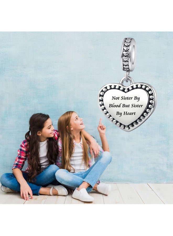 Chili Jewelry سحر مجوهرات تشيلي ليس أختًا بالدم ولكن أختًا بالقلب لأفضل صديقة BFF صداقة متوافقة مع سلاسل باندورا - Image 4