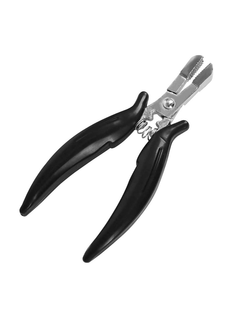 إستيل كماشة صغيرة ، لتطويل الشعر ، ووضعها وإزالتها ، زرادية الشكل المسطح ، للاستخدام مع وصلات وصلات الشعر المستعبدة مسبقًا ، كماشة تمديدات الشعر - Image 1