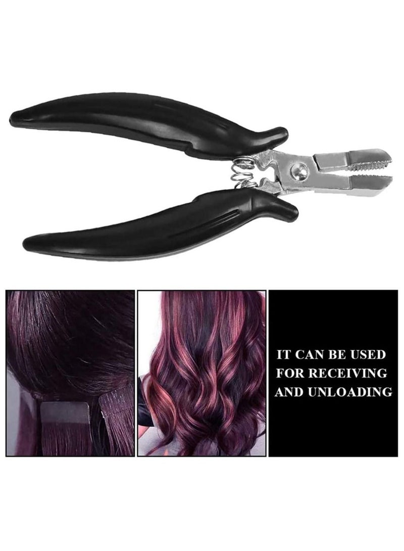 إستيل كماشة صغيرة ، لتطويل الشعر ، ووضعها وإزالتها ، زرادية الشكل المسطح ، للاستخدام مع وصلات وصلات الشعر المستعبدة مسبقًا ، كماشة تمديدات الشعر - Image 5