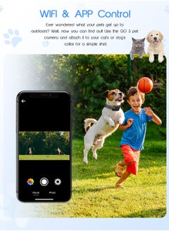 Excefore 4K HD Pet Collar Camera with WiFi - Mini Action Cam for Dogs and Cats with 64GB SD Card, Indoor/Outdoor Pet Monitoring Device, Perfect for Puppy Birthday Supplies  - Image 3