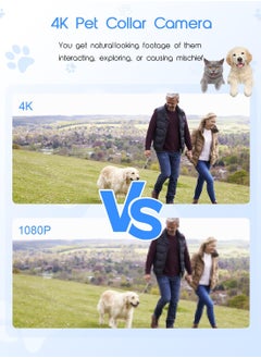 Excefore 4K HD Pet Collar Camera with WiFi - Mini Action Cam for Dogs and Cats with 64GB SD Card, Indoor/Outdoor Pet Monitoring Device, Perfect for Puppy Birthday Supplies  - Image 4
