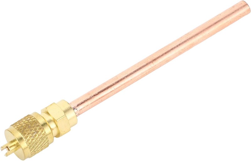 Air Conditioner Access Valve 1/2 20 UNF Copper Refrigeration Filling Valve with Core and Cap Remover for R410A R32 AC Pipe Lines, Compatible with VRV VRF Systems - Image 2
