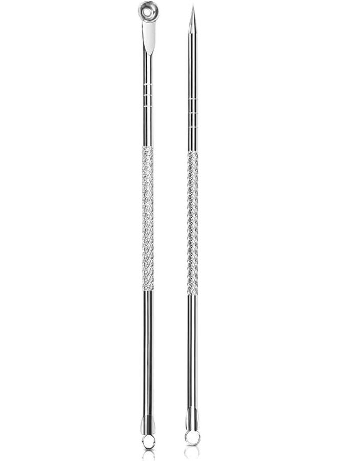 Stainless steel blackhead removal needle with rounded and pointed tip (pack of 3 pieces) - Image 4