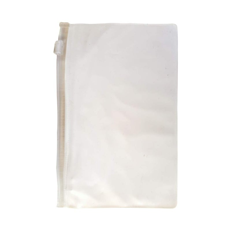 DIY Crafts Pack of 4 Pcs White 15cmx98cm Pack of 10Pcs White Zip Clear Plastic Zippy Storage Bags for Documents OfPack of 4 Pcs White - Image 2