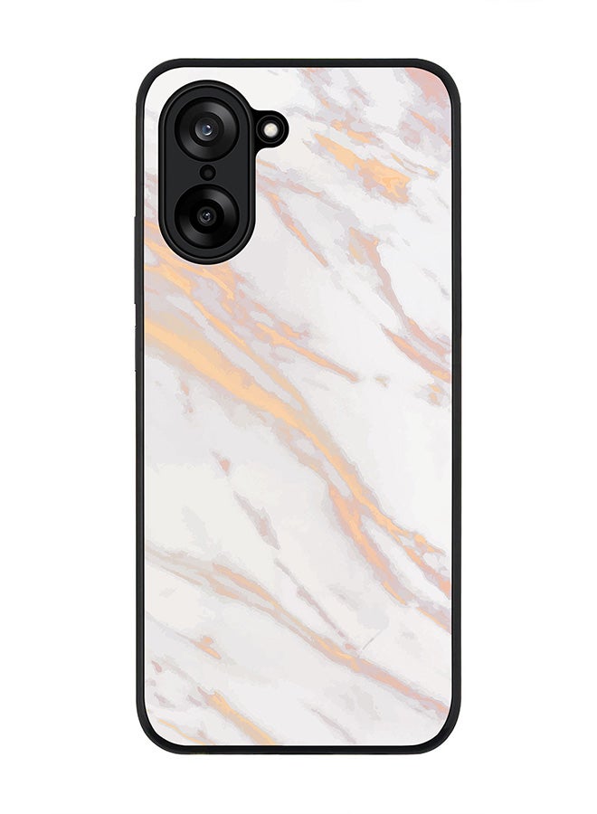 Stylizedd For OnePlus Nord CE5 / Ace 5 Racing Case,Slim fit Camera Protection, Shockproof Thin Phone cover  - Marble Print Gold Grey