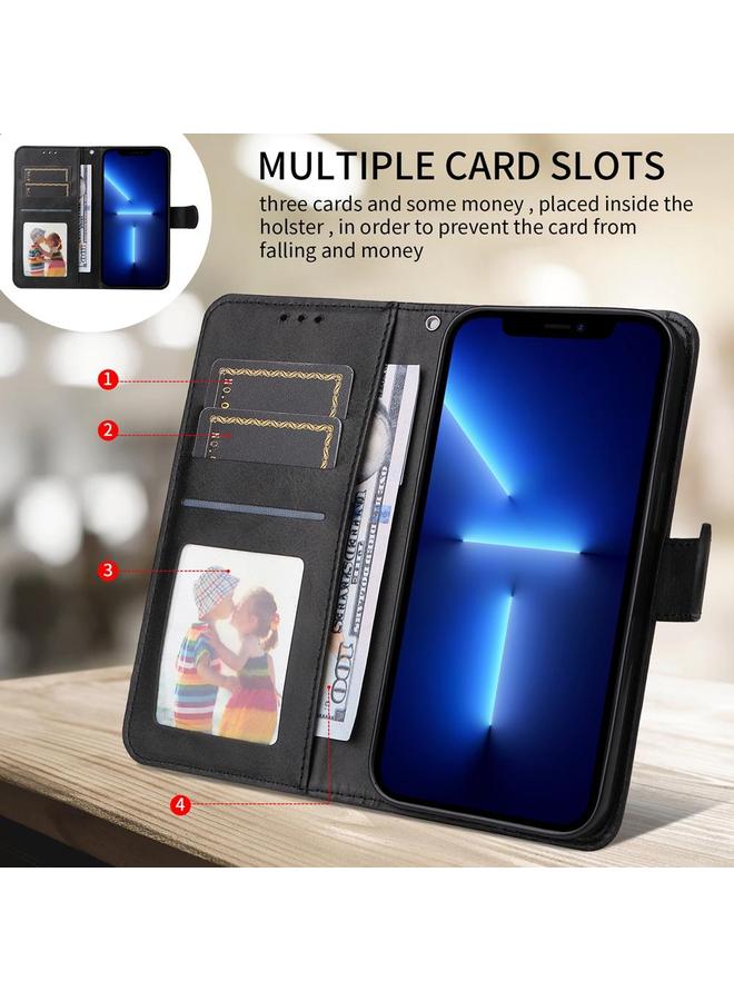 S-TOP Case For Motorola Moto G75 5G Classic Calf Texture Flip Leather Phone Case - Image 3