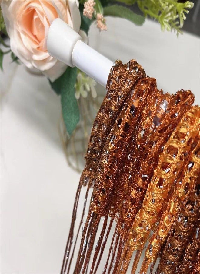 ave split Decorative Door String Curtain Wall Panel Fringe Window Room Divider Blind Divider Tassel Screen Home 100cm*200cm (#018332) - Image 2