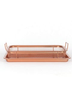 Mishrit Mishrit Oven Crisper Tray Uses Hot Air to Crisp and Fry Food Without Oil or Unhealthy Fats (Multi Color,Pack of 1)  - Image 2