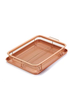Mishrit Mishrit Oven Crisper Tray Uses Hot Air to Crisp and Fry Food Without Oil or Unhealthy Fats (Multi Color,Pack of 1)  - Image 1