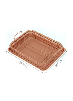 Mishrit Mishrit Oven Crisper Tray Uses Hot Air to Crisp and Fry Food Without Oil or Unhealthy Fats (Multi Color,Pack of 1)  - Image 3