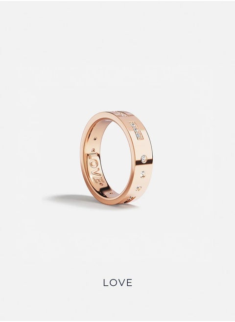 APM Monaco Love Morse Code Ring