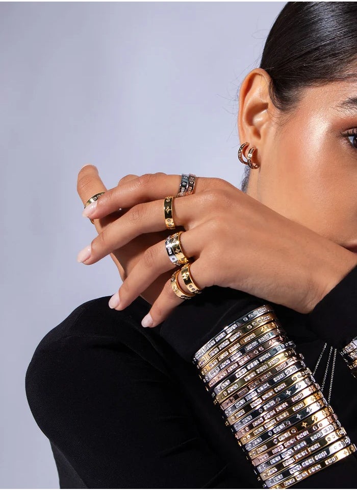 APM Monaco Love Morse Code Ring