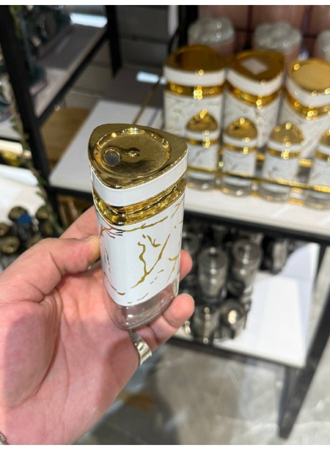 طقم توابل و بهارات و كوفي ماربيل🌸  ٧ قطع + ١ استاند معدن - Image 3