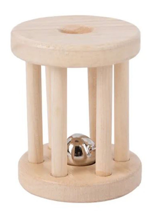 Mongolian Children's Early Education Soothing Toys Children Can Grasp Bite, And Ring The Bell Wooden Toys(assorted 1 item) - Image 1