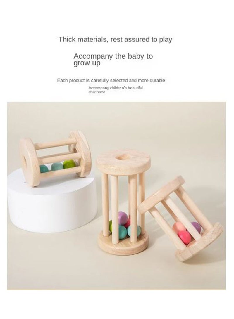 Mongolian Children's Early Education Soothing Toys Children Can Grasp Bite, And Ring The Bell Wooden Toys(assorted 1 item) - Image 5