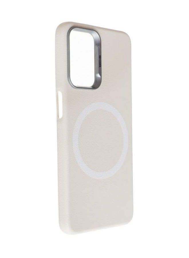 جراب خلفي بلاستيك لهاتف أوبو A55 5G أبيض - Image 2