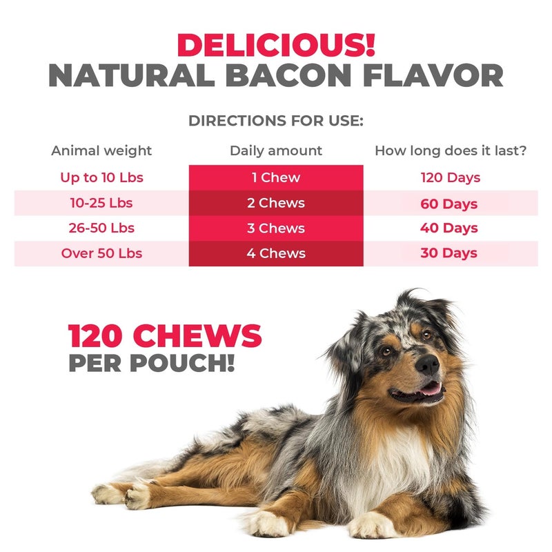 Mighty Petz MAX Dog Allergy Relief Chews - Itch Relief for Dogs. Dog Allergy Chews, Seasonal Allergies, Dog Itchy Skin & Immune Support Supplement. Colostrum & Probiotics - Image 2