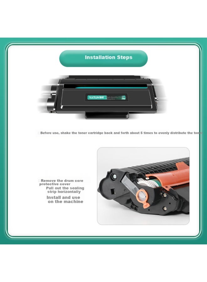 Yatun Compatible With M2000w Toner Cartridge, Deli T2 Toner Cartridge, M2000dw Printer Toner Cartridge, Ink Cartridge, Powder Cartridge, Toner Powder - Image 2