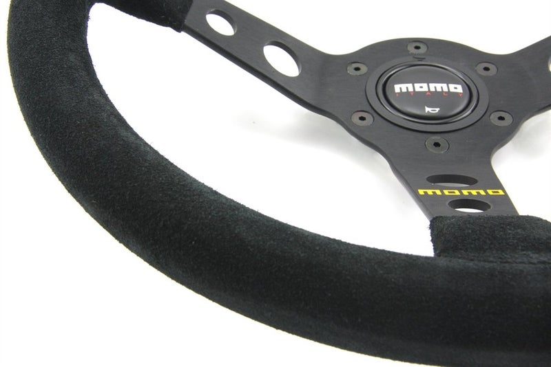 Momo R1905_35S Mod 07 350 mm Suede Steering Wheel,Black - Image 5